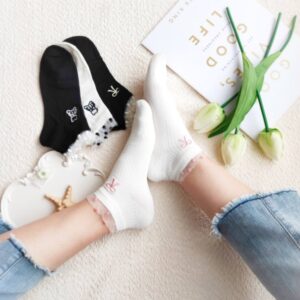 جوراب گلدوزی توری کد (691)