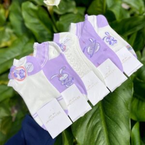 جوراب خانواده خرگوش یاسی کد (732)